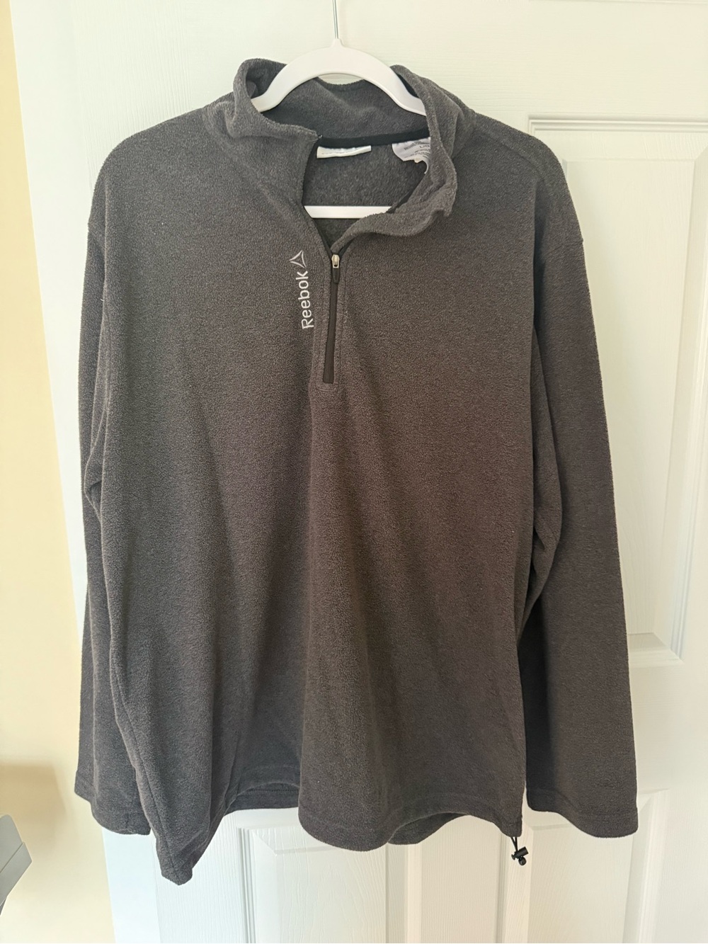 Reebok Charcoal Gray Quarter-Zip Pullover